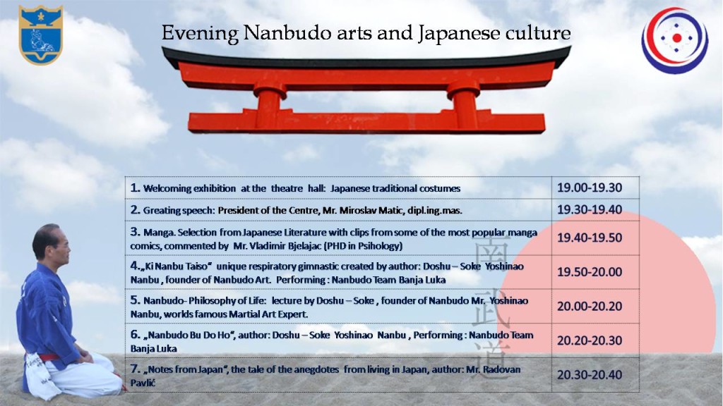 Evening Nanbudo arts end Japanese culture